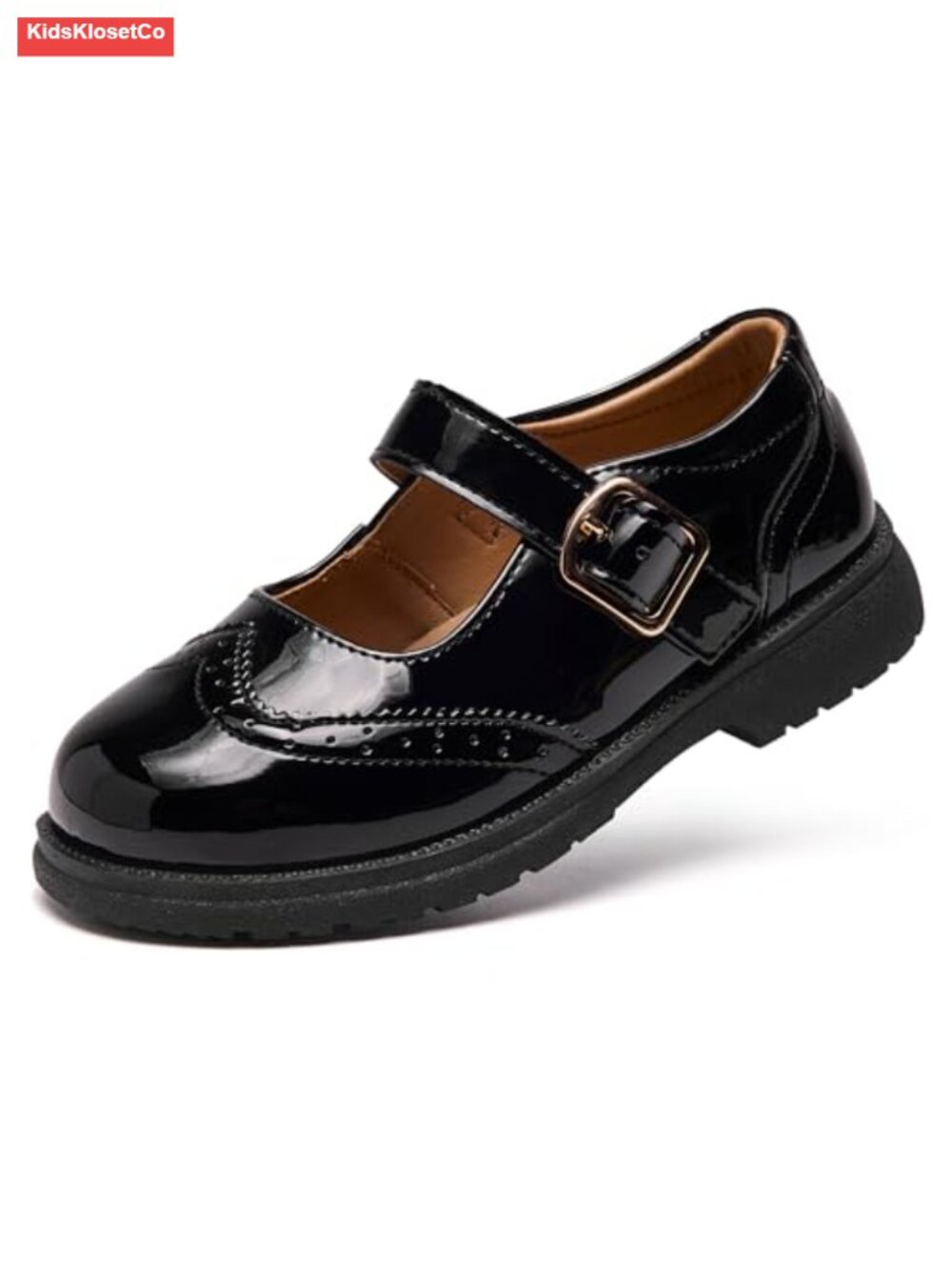 Girls Mary Jane School Uniform Flats Low Heels Oxfords Faux Leather